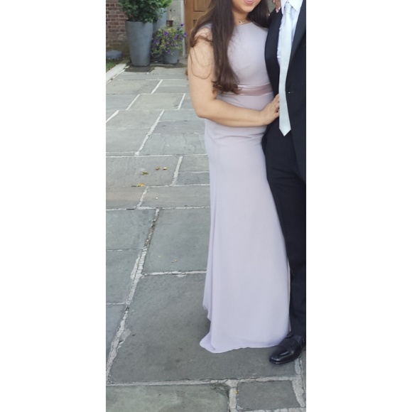 TFNC bridesmaid Sateen Bow Back Maxi Dress - Picture 5 of 7